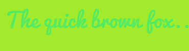 Image with Font Color 54EA61 and Background Color A1EA2C